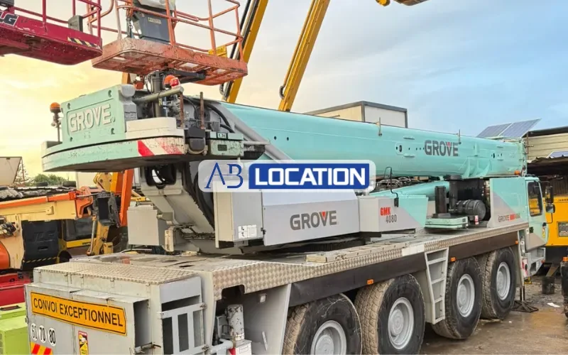 Grue mobile AB Location sur un camion